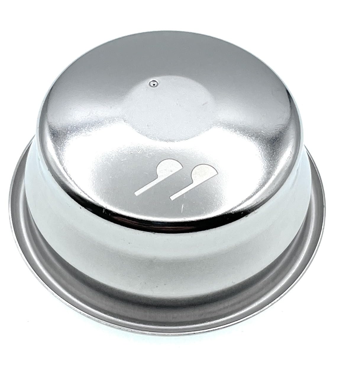 54mm 2 Cup Dual Wall Coffee Filter Basket - Pressurized Stainless Steel, Metal Portafilter Container - Reusable, Washable - Compatible with Breville Espresso Machines - 18/20g (Dual Wall)