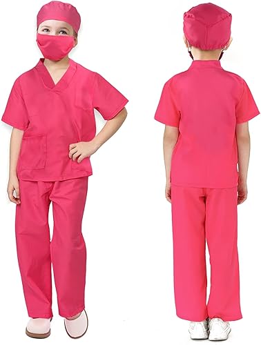 Miniatura 5 de Acecharming Disfraz de médico para niños, disfraz para niñas para Halloween, fiesta de cosplay, juego de rol