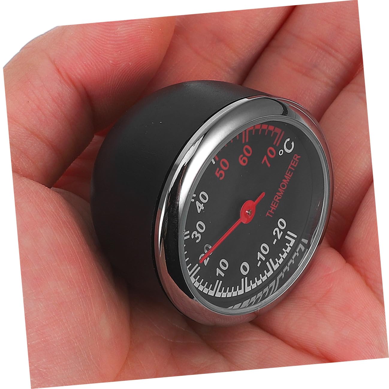 VALICLUD 2pcs Vehicle Thermometers with High-Precision Sensor Accurate Car Dashboard Temperature Gauge Read Display for Interior Monitoring Portable and Design