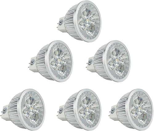 CTKcom Bombillas LED MR16 de 5 vatios 85  265 V (paquete de 6), proyector LED G5.3 igual a bombillas halógenas de 50 W, 3000 K, blanco cálido, 400