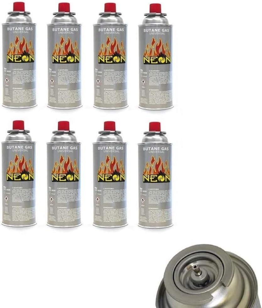 Megaprom Pack of 6 190 g gamping stove, gas cartridges, butane gas