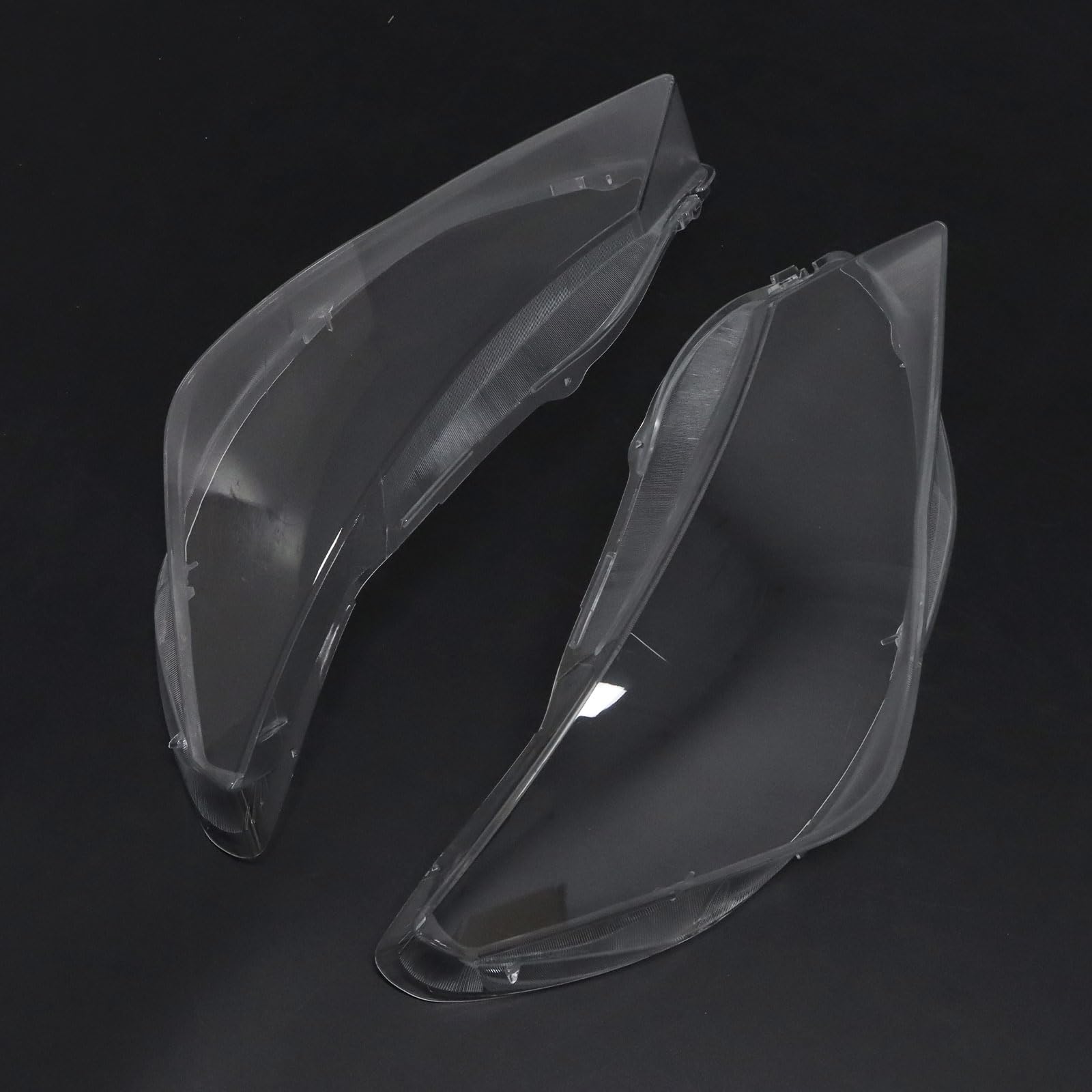 Paar Frontscheinwerfer Glas Abdeckunge Scheinwerferglas Links Rechts Kompatibel mit Seat Ibiza IV 6J Facelift 2012-2016