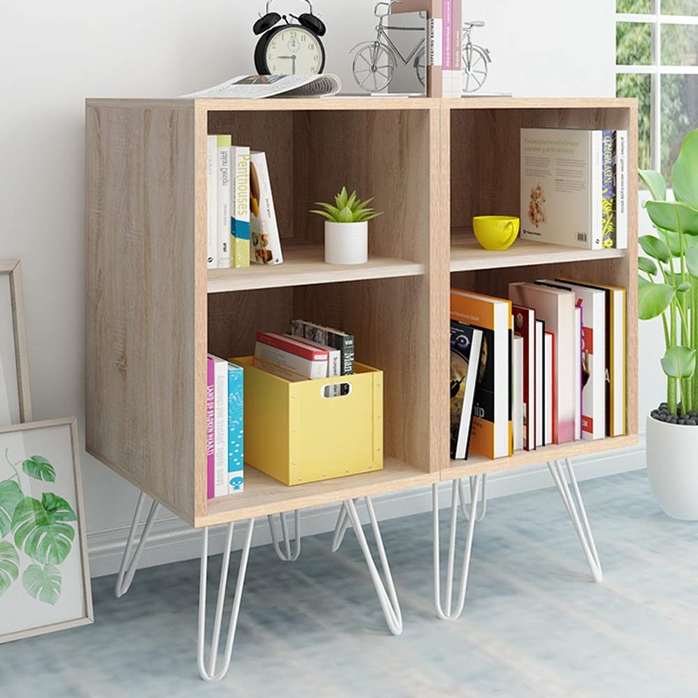 MU Estanterías para el hogar Estantería Estantería, Piso Estantería pequeña Armario de combinación Libre Piso de Estilo japonés Bastidores de Bastidor de Almacenamiento Simple