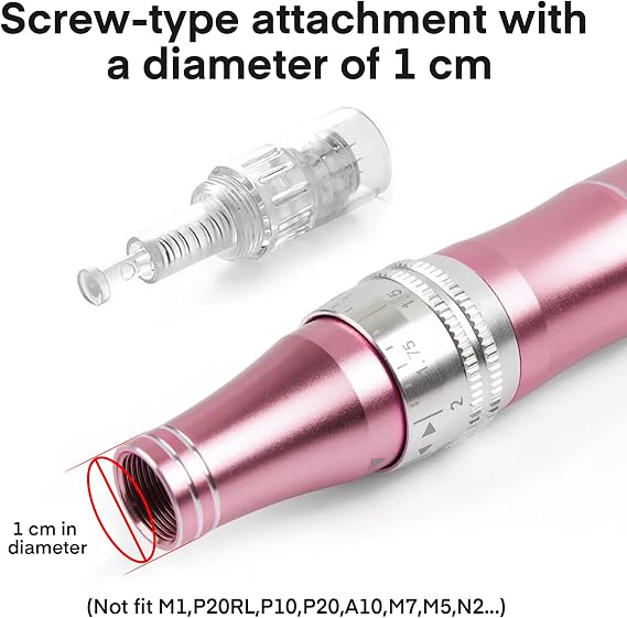 20Pcs 12 Pin Replacement Micro Needle Cartridges Microneedling Dermapen Needles Parts for Auto Electric Derma Microneedle Pen, Thread Slot 12 Pins