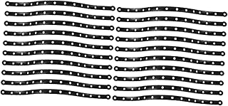 PRETYZOOM 40 Pcs Hanger Connection Strip Clear Plastic Hangers Display Merchandise Strip Storage Strips Wardrobe Clothing Hanger Strips Black Hangers Trouser Press The Chain