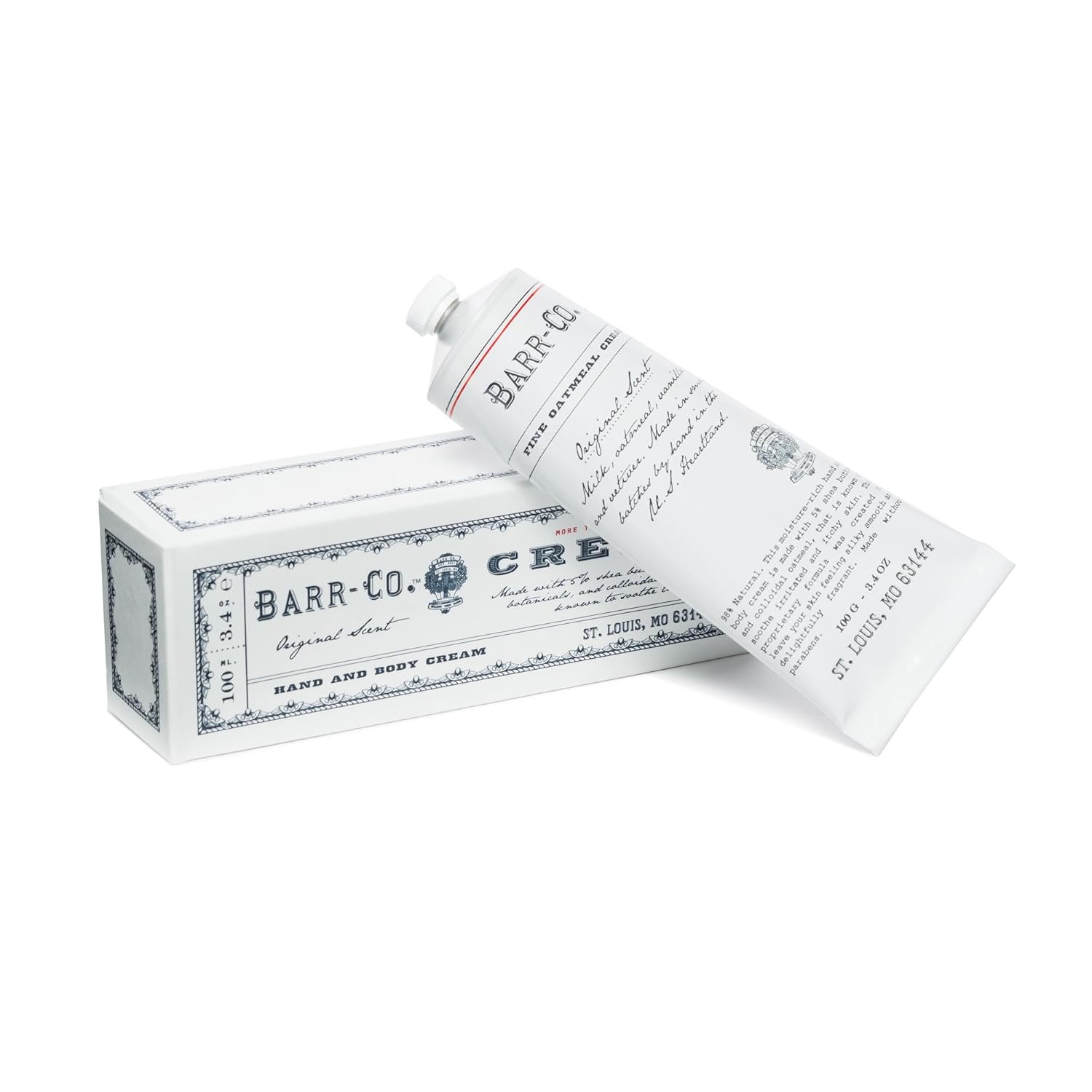 BARR-CO. Original Scent Shea Butter Hand Cream for Women & Men – Tranquil Milky Oat, Vanilla & Vetiver Hand Moisturizer for Dry Cracked & Working Hands – Moisturizing, Smooth Repair Cream, 3.4 fl oz BARR-CO. Original Scent Shea Butter Hand Cream for Women & Men – Tranquil Milky Oat, Vanilla & Vetiver Hand Moisturizer for Dry Cracked & Working Hands – Moisturizing, Smooth Repair Cream, 3.4 fl oz