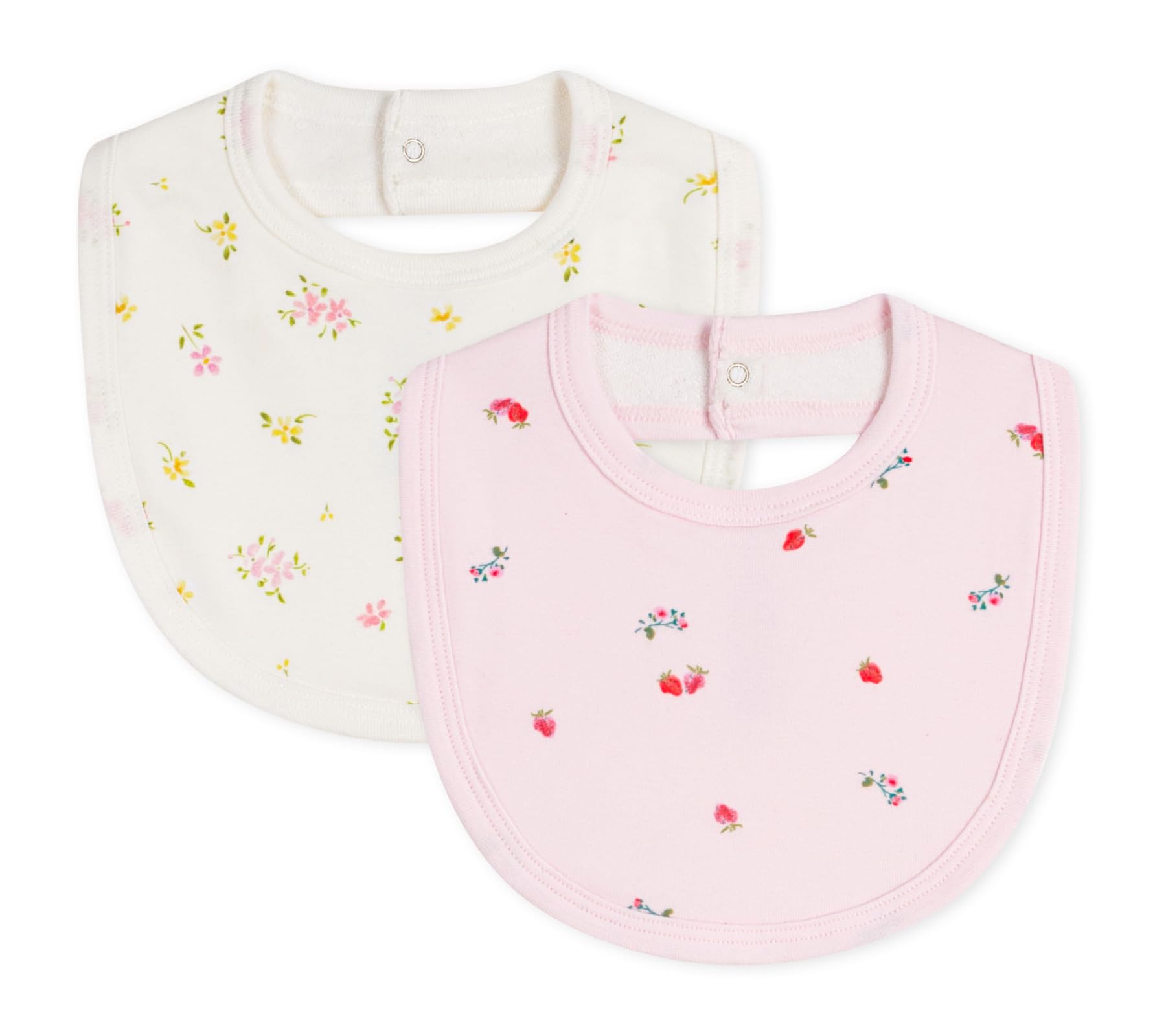 Petit Bateau Lot de bavoirs bébé en coton imprimé fleuri