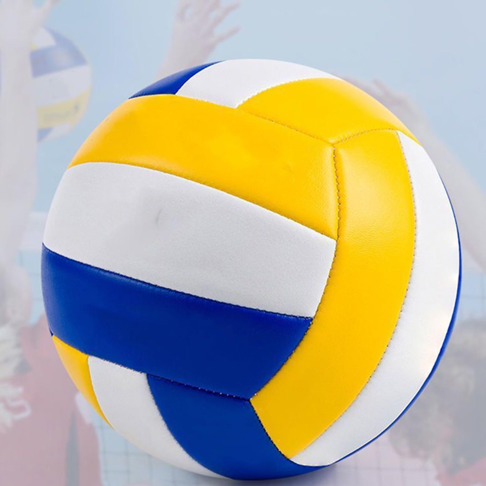 Gdfnmogo Pelota de voleibol de competencia profesional de tacto suave tamaño 5, pelota de voleibol oficial ligera para playa al aire libre e interior