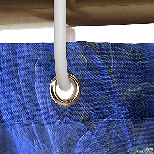 Rideau de douche en polyester de qualité KnSam arbres bleu vert - 4