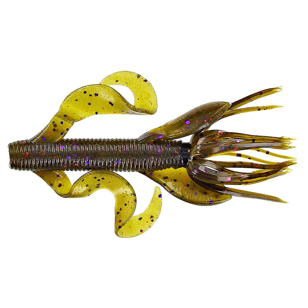 YAMAMOTO 4" Kreature Realistic Soft Plastic Fishing Lure Baits with Wings and Free-Flowing Skirt - 7 Pack