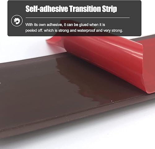 Miniatura 4 de Tira de transición de suelo desigual para puerta, tira de transición de piso de madera a azulejo, reductor de umbrales de puerta extra ancha y