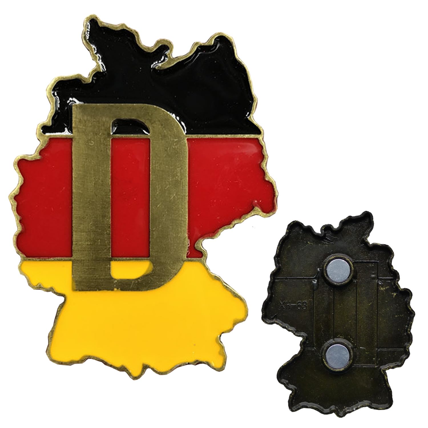 German Map Fridge Magnet - 7 x 5.2 cm - German Flag Magnet - Perfect for Any Fridge - Ideal Gift for Germany Fans