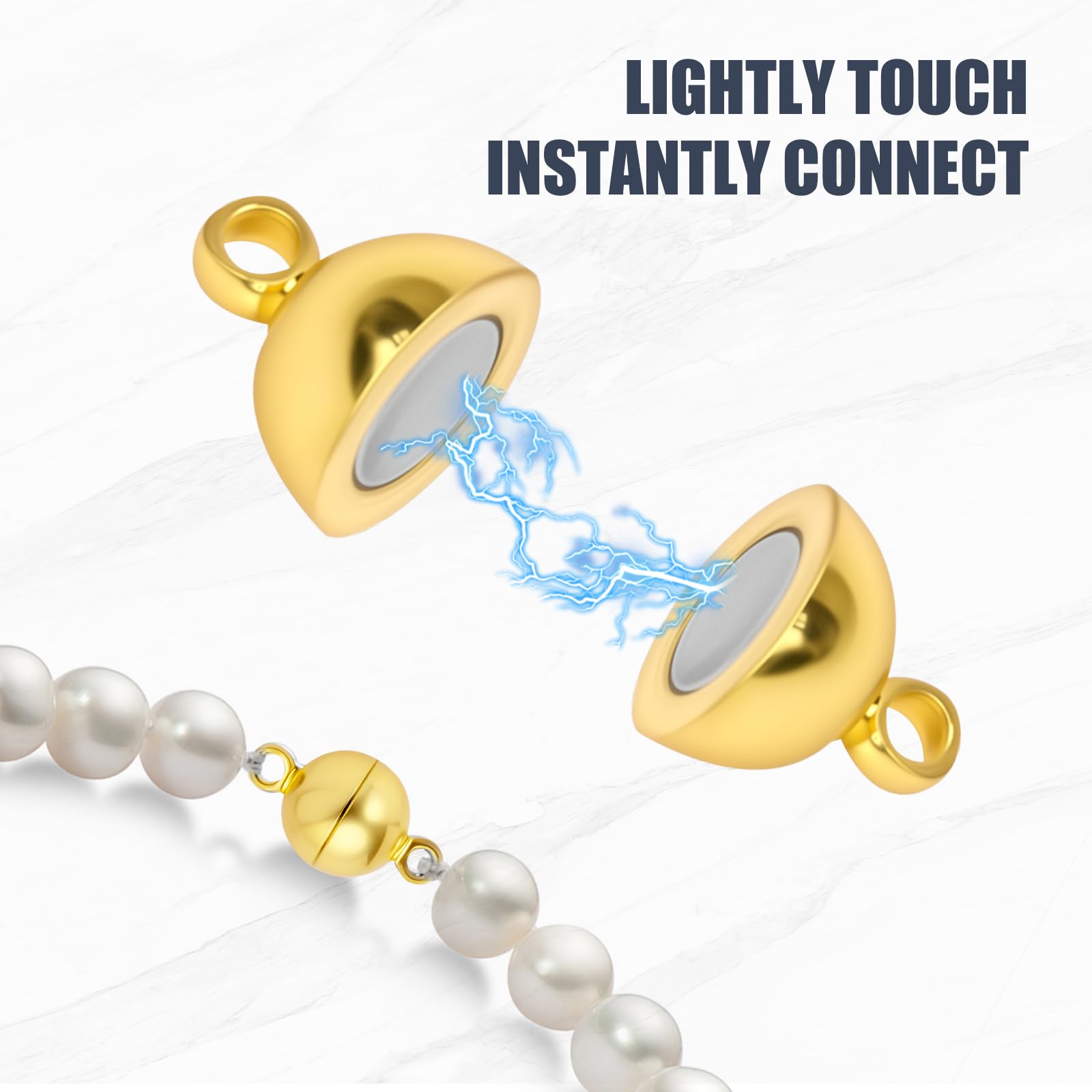 Fermoir Aimante Fermoir Magnétique ZOPJUMA 15 Fermoirs Magnétiques Pour Bijoux Fermoir Chaine Boule