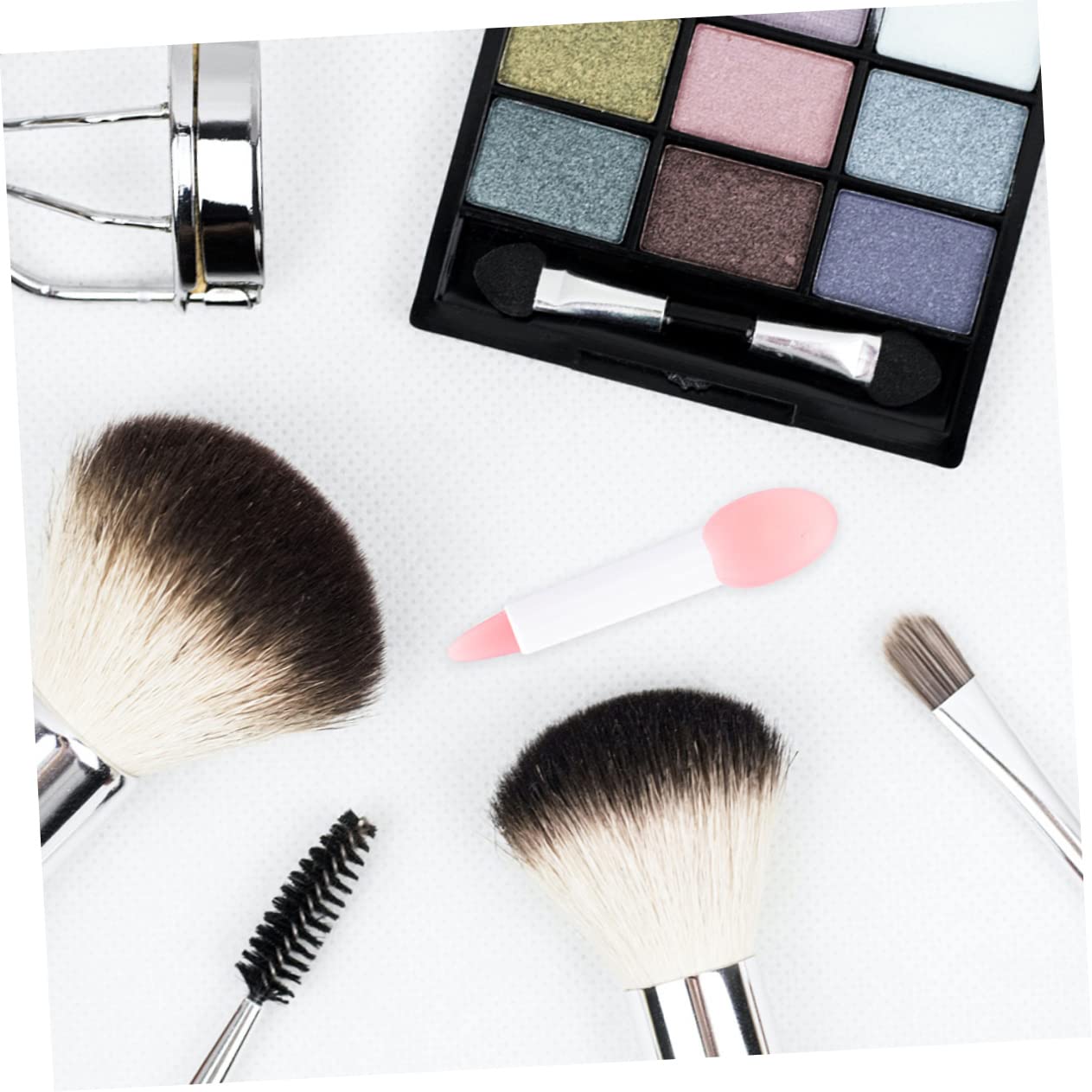 SOESFOUFU 8 Pack Lip Brush Protective Covers Silicone Material Compact for Travel Office School Business