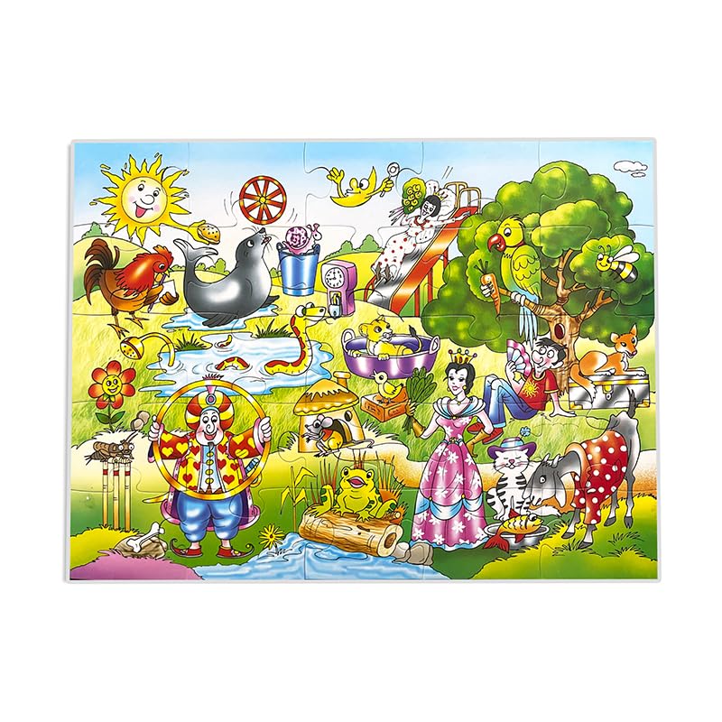 Image of Creative's Rhyming Words 3-in-1, Phonemic Awareness Game, 25 Jumbo Puzzle 24 Pairs Colouring Poster Board Game Dice, Early Reading, Vocabulary Spelling Skills Language Educational Games, Ages 5 & Up