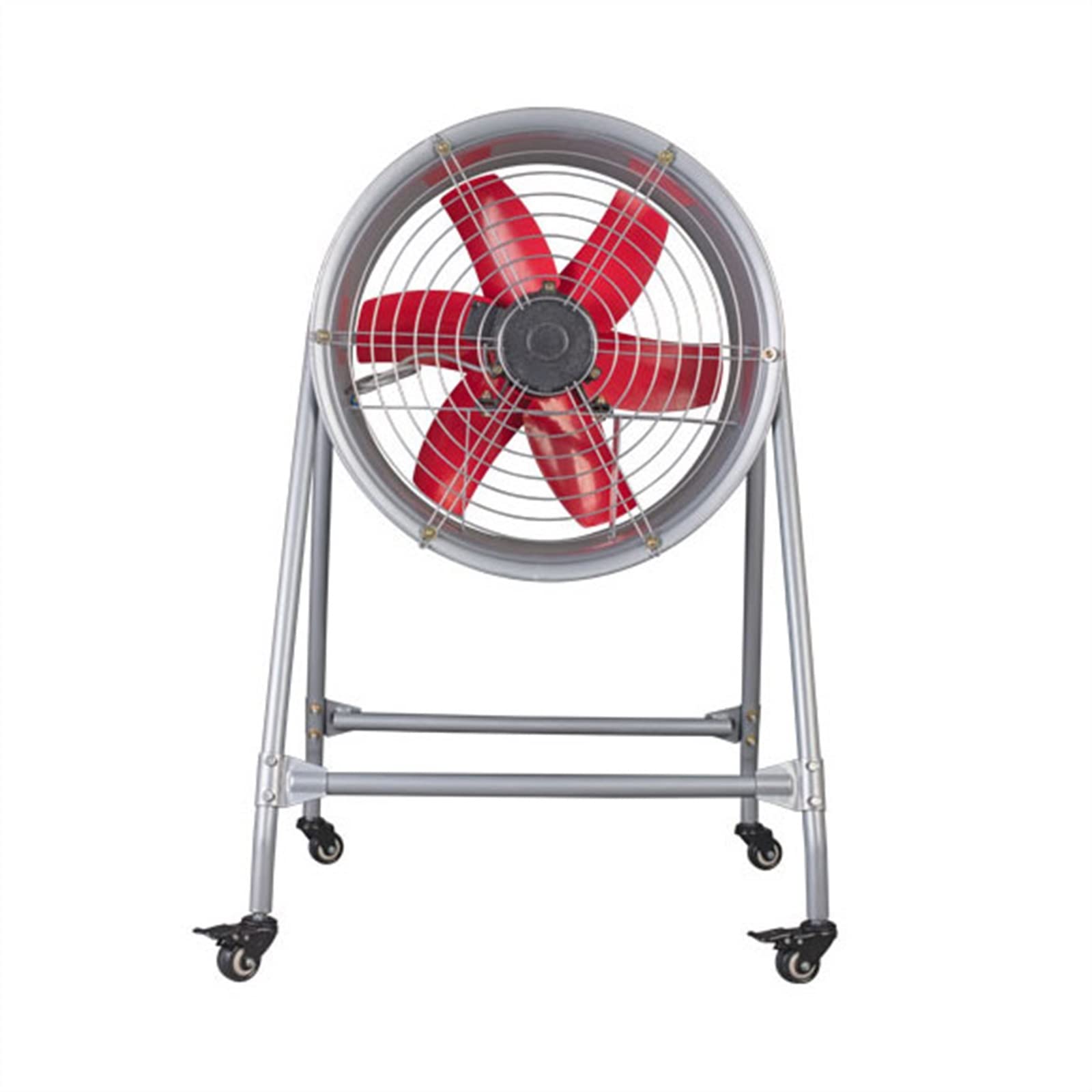 Ventilador de ventilación portátil de 20 pulgadas de metal de alta velocidad con soporte para taller, garaje, sitio de construcción