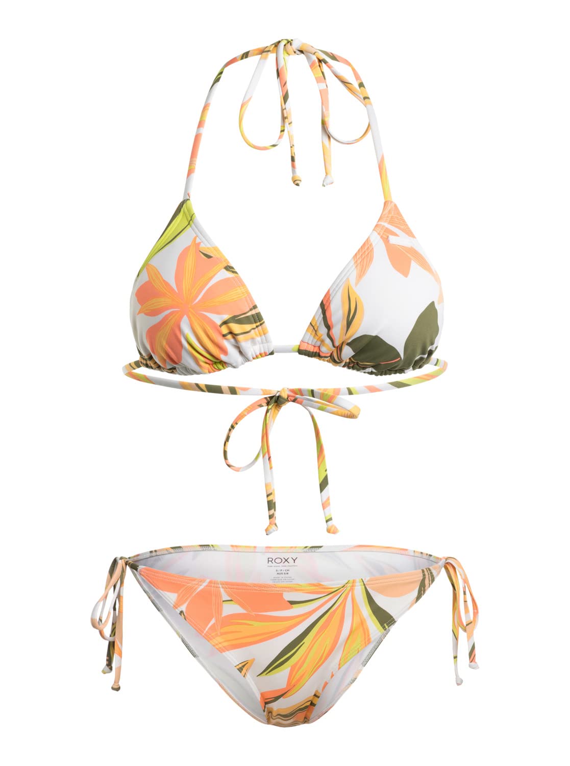 Roxy Printed Beach Classics - Conjunto de Bikini Tiki Tri para Mujer