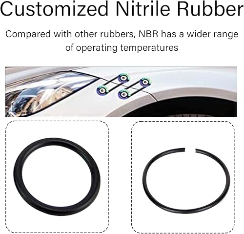 Miniatura 3 de Liberación rápida de parachoques, cierres de parachoques delantero y trasero, pestañas de liberación rápida con juntas tóricas y tornillos, kits