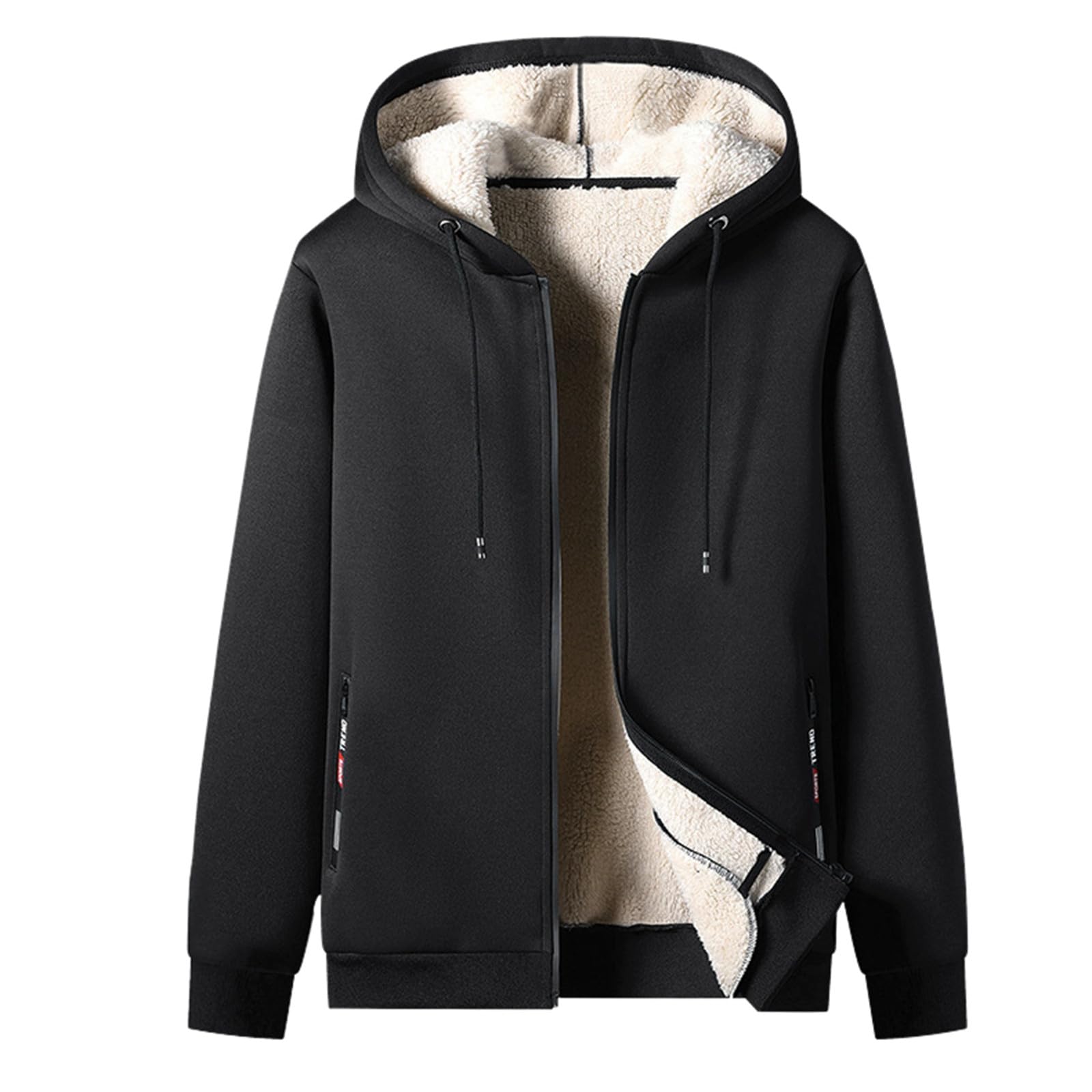 Generisch 2026 Hommes Hiver Polaire Plus Épais Décontracté Sport Tendance Polaire d'agneau Oversize