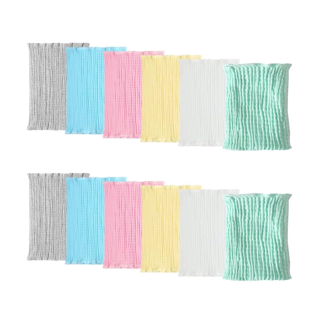 ZulaniuZulaniu 12PC Baby Belly Button Band Cotton Gtube Covers Belly Protector Wraps Bellies Umbilical Hernias Truss Belt for Baby Toddler Boys Girls (10 Inch Double Layer)