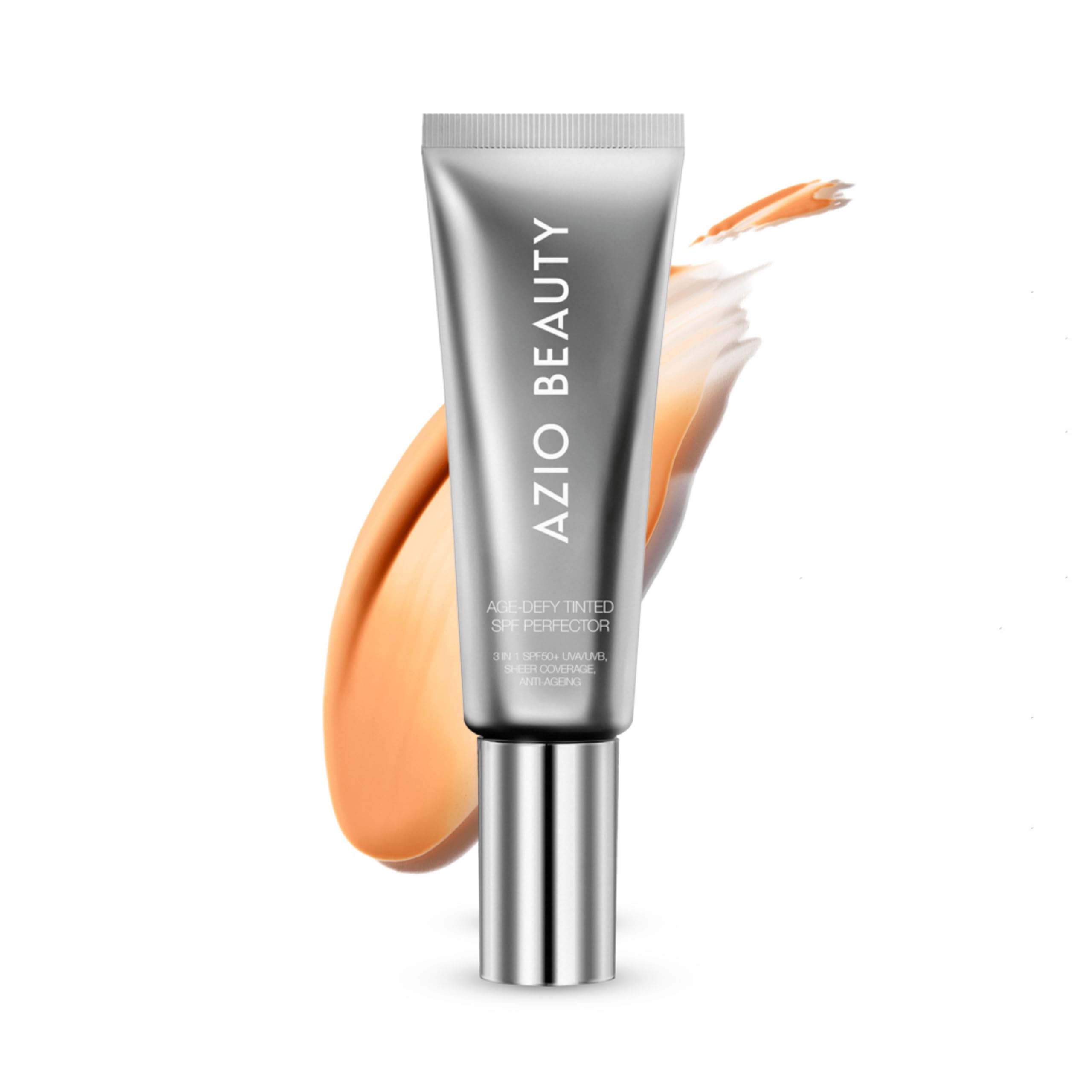 Azio Beauty SPF 50+ Tinted Anti-Aging Moisturiser 35ml Medium, Broad Spectrum UVA/UVB/HEV Protection