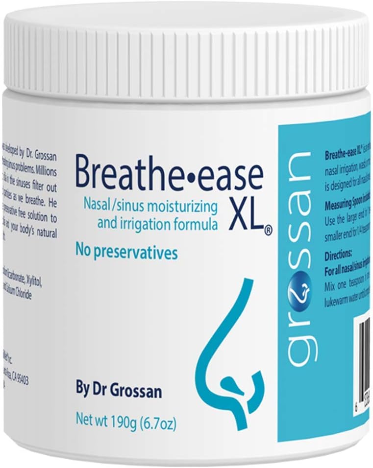 Grossan Breathe-easeXL Nasal/Sinus Irrigation Salt Jar