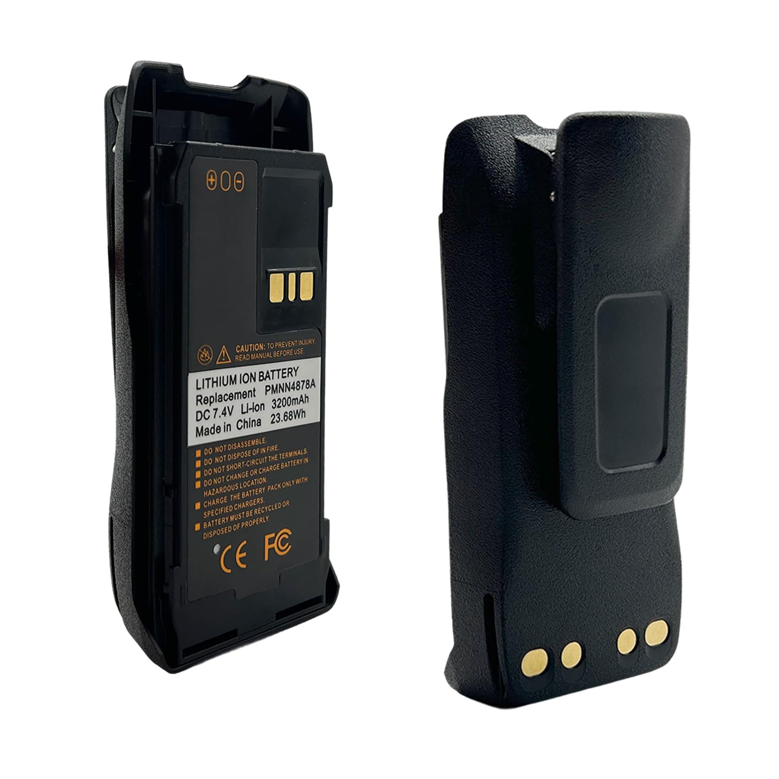R5 Radio Battery 3200mAh Li-ion Replacement with Belt Clip