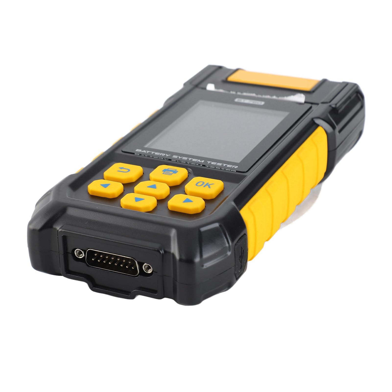 Tester Batteria Auto 12V, Analizzatore Batteria Digitale Auto con Stampante Integrata, per Batterie Al Gel AGM Normali, Supporto Multilingue, capacità di Carico 100-3000 CCA