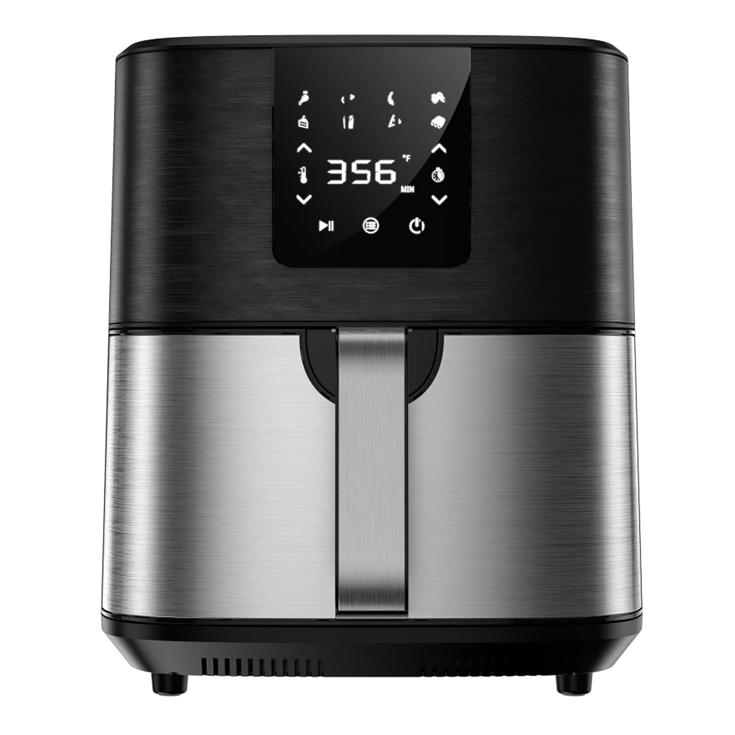 KitCook Air Fryer, 6.8 QT Air Fryer Oven with 8 Preset Menu,Nonstick Basket with shelves