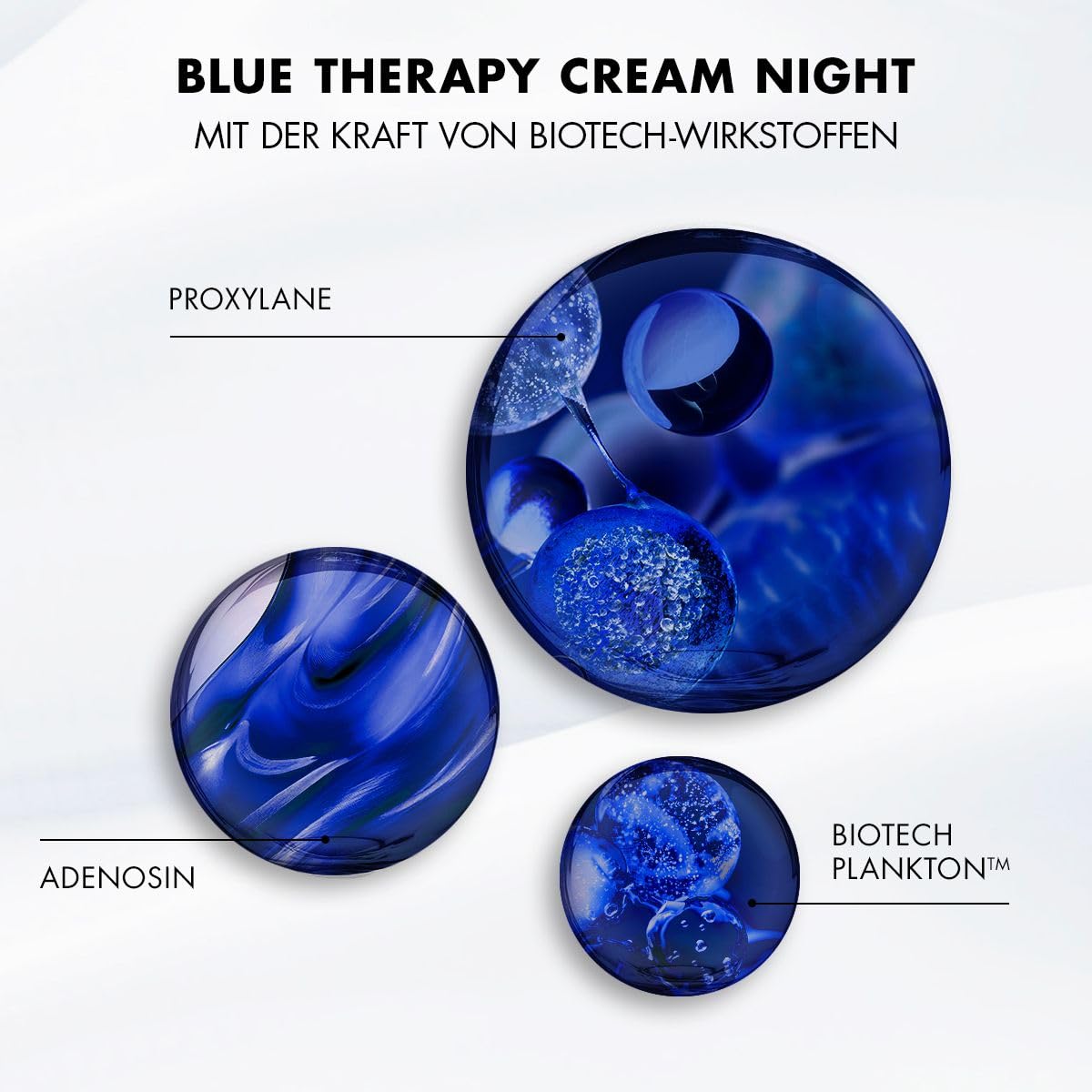 Biotherm Blue Therapy Night Cream, regenerierende Anti Falten Creme für die Nacht, Nachtcreme mit Algenextrakt, feuchtigkeitsspendende Anti Aging Nachtpflege für ein gestrafftes Hautbild, 50 ml