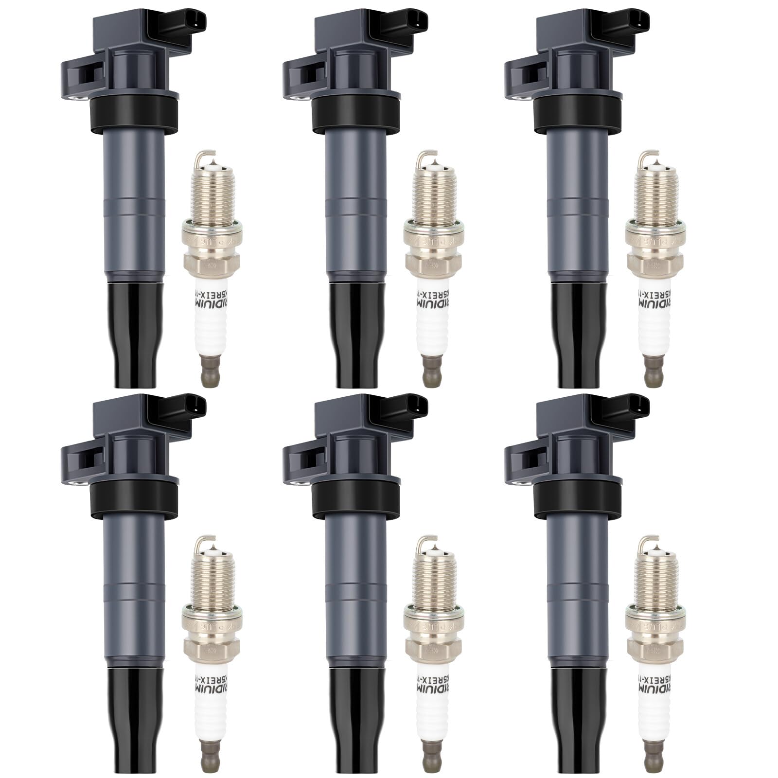 6 Ignition Coils & 6 NGK Platinum Spark Plugs Kit For Hyundai Sonata, Azera, Kia