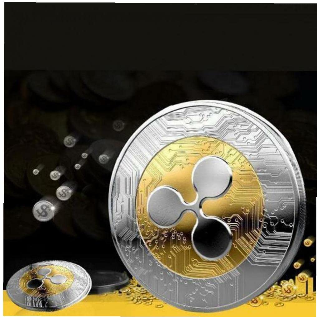 Ripple Commemorative Coin Copper Silver Art Art Gift Fishys Gift for Collector