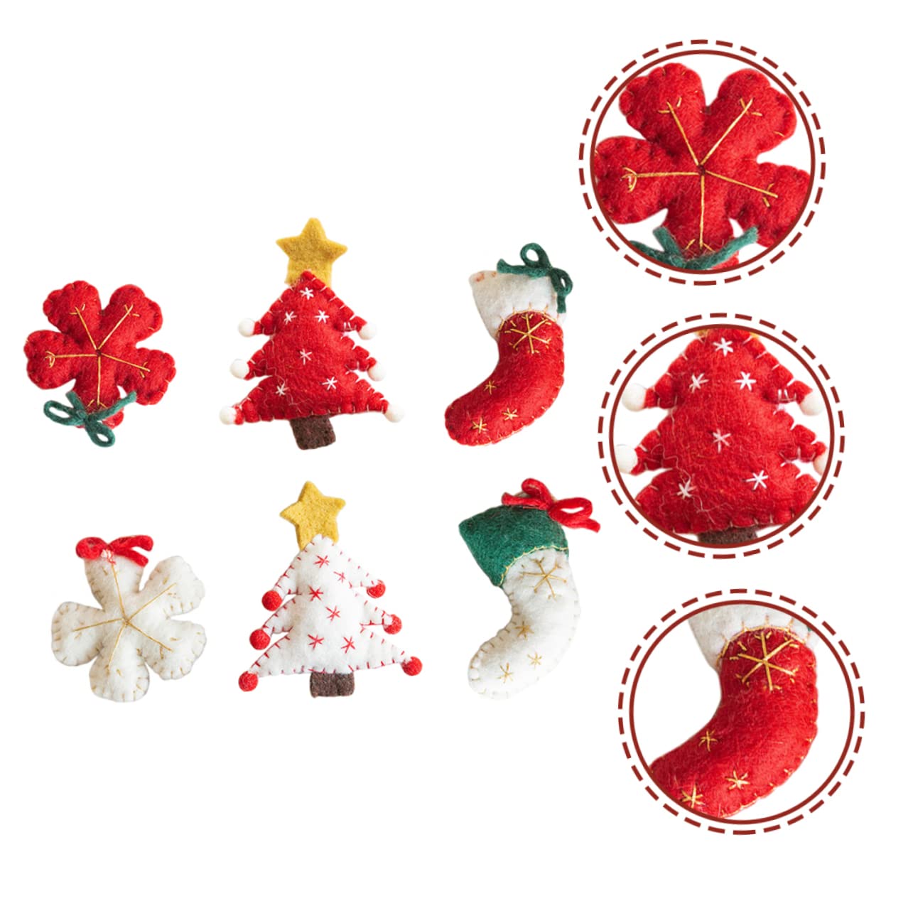 Cabilock Lot De 2 Pendentifs Flocons De Neige Élégants pour Décorations De Noël 6 Pièces X 2