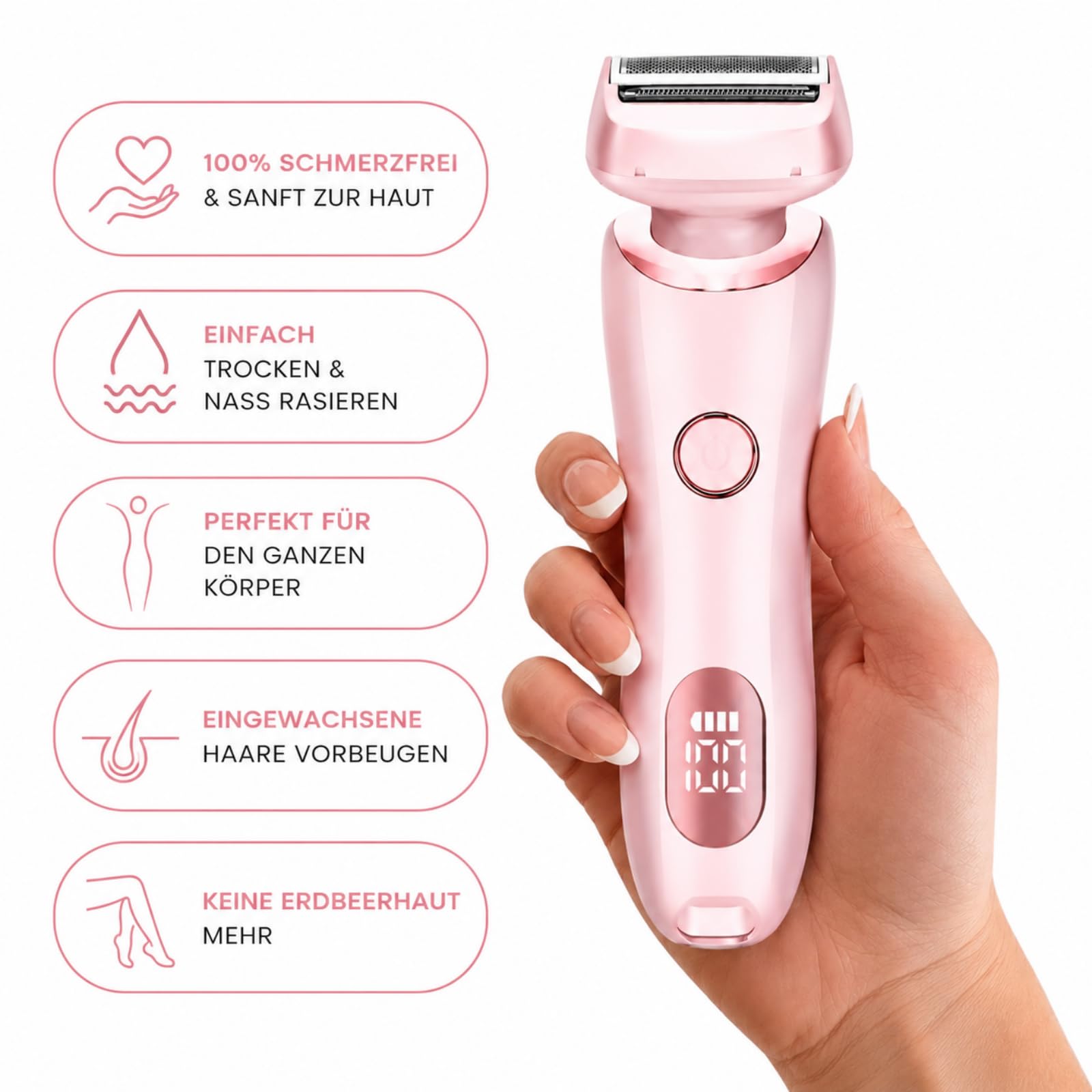 Depilo Luna Pro Sommer Set,IPX7 2 en 1 Wasserdichter