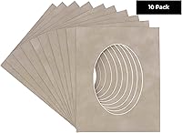 Vista 82 de CountryArtHouse Marco ovalado verde cazador de 5 x 7 pulgadas, sin ácidos, con núcleo blanco, corte biselado para fotos de 4 x 6, se adapta a marcos