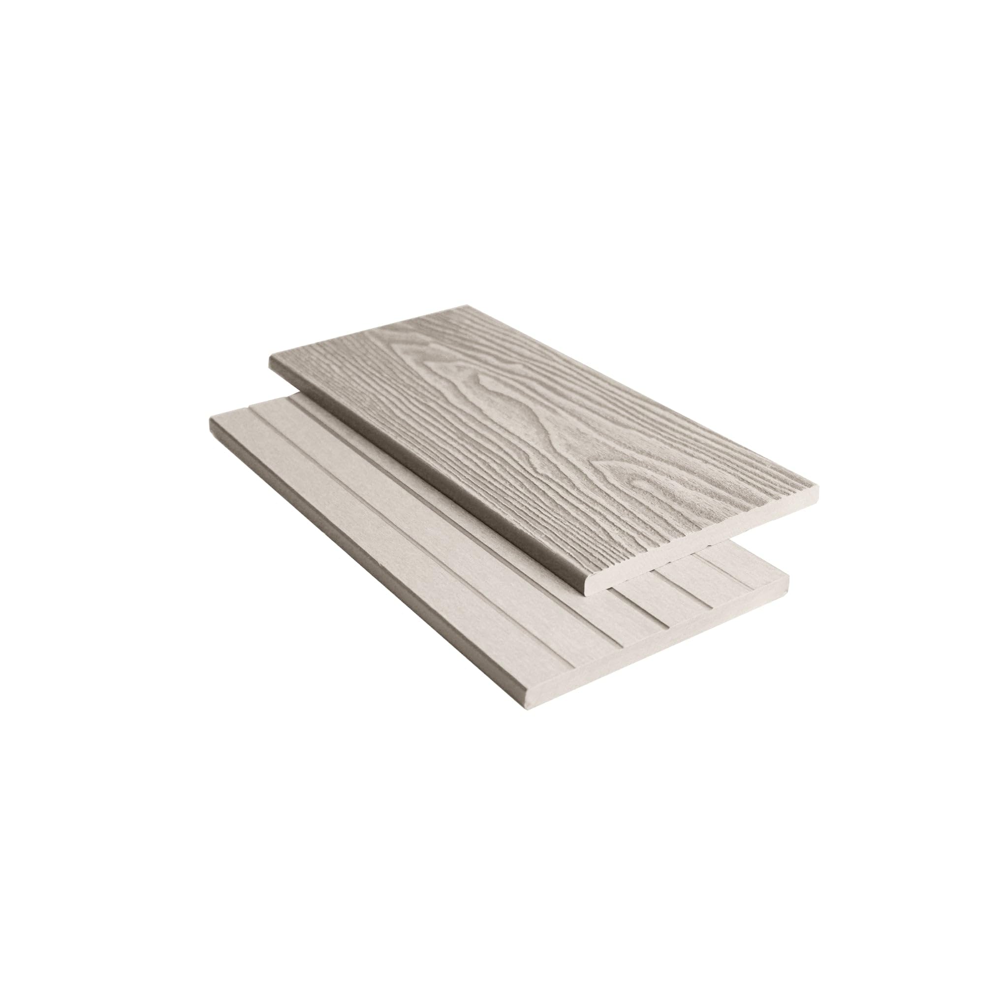 Tuda Grass Direct | 3.6m Composite Fascia Board WPC – Deep Embossed Woodgrain Effect | Ash