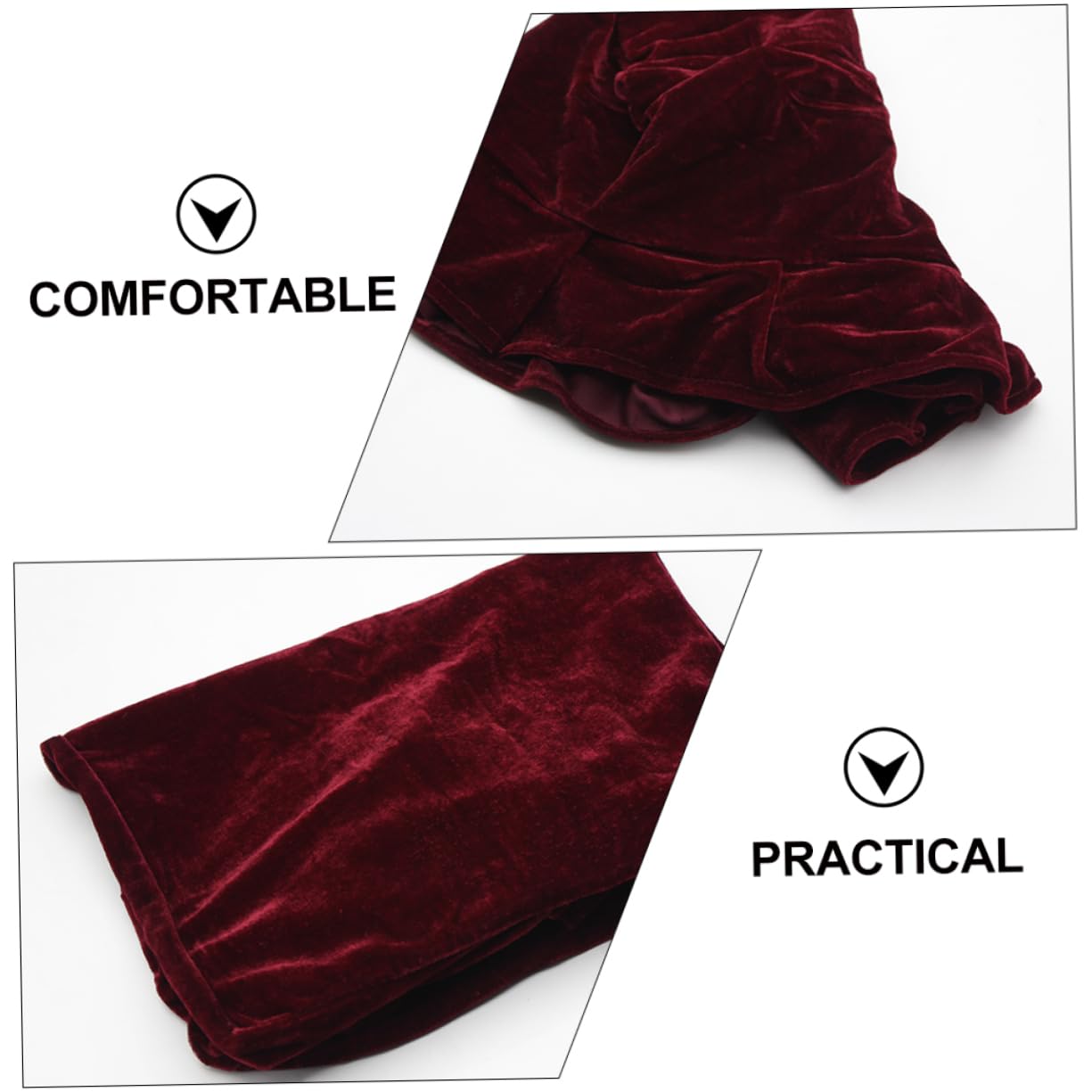 Holibanna Coprisgabello in Velluto Pluche Rosso Scuro per Pianoforte Comodo e Facile da Smontare, per Sgabello Singolo in Hotel o Centro Commerciale