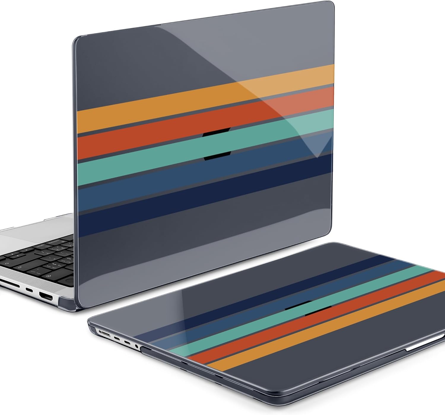 Batianda Case for New MacBook Pro 16 inch 2026 M5 2024 2023 2021 Release with M4 M3 M2 M1 Pro/Max Chip,Slim Lightweight Protective Shell with Creative Pattern with Keyboard Cover Protector, Stripes