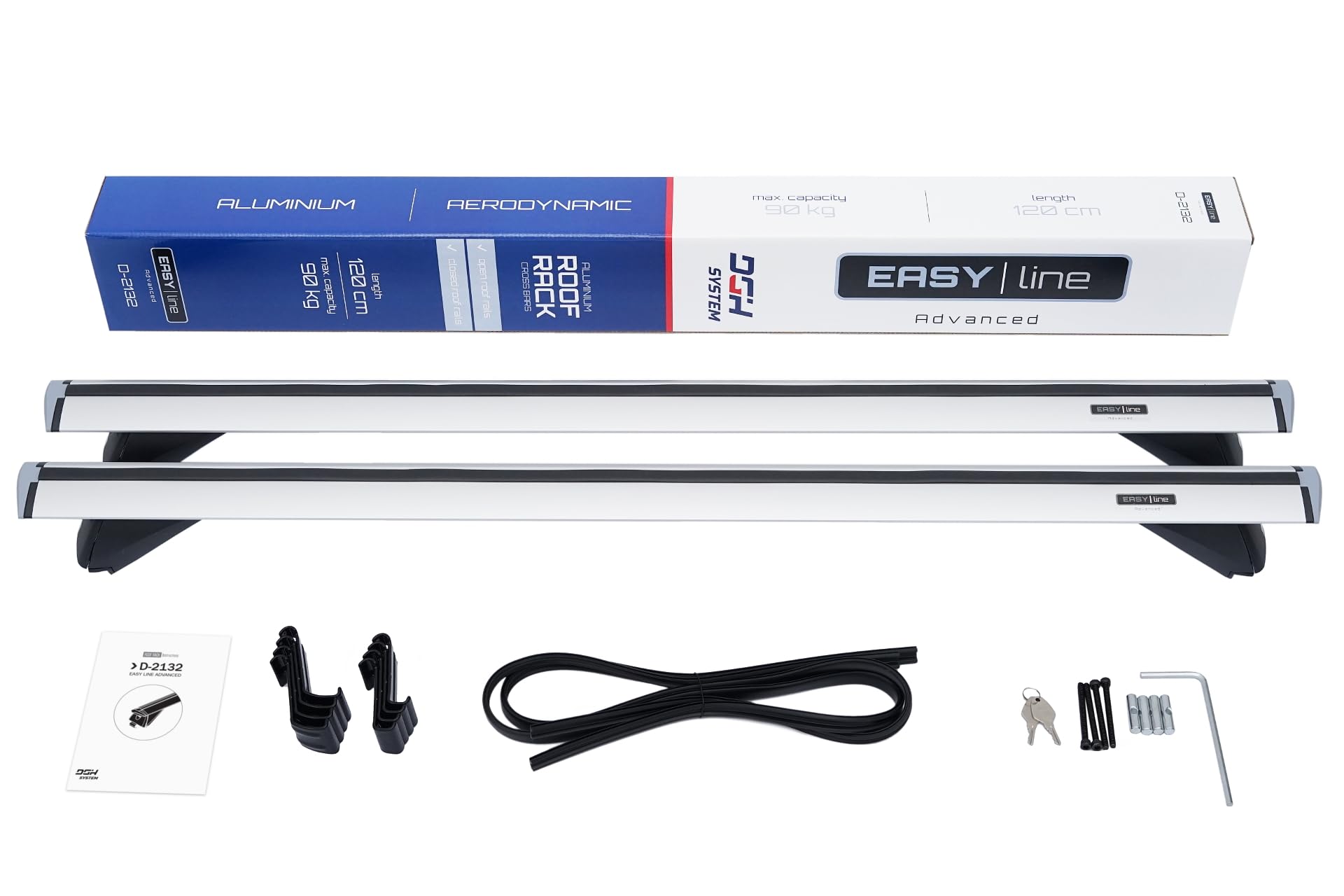 Universal Bacas Barras de Techo RIELES Compatible con XPENG G9 SUV 2022- MAX 90 kg 120 cm Aluminio