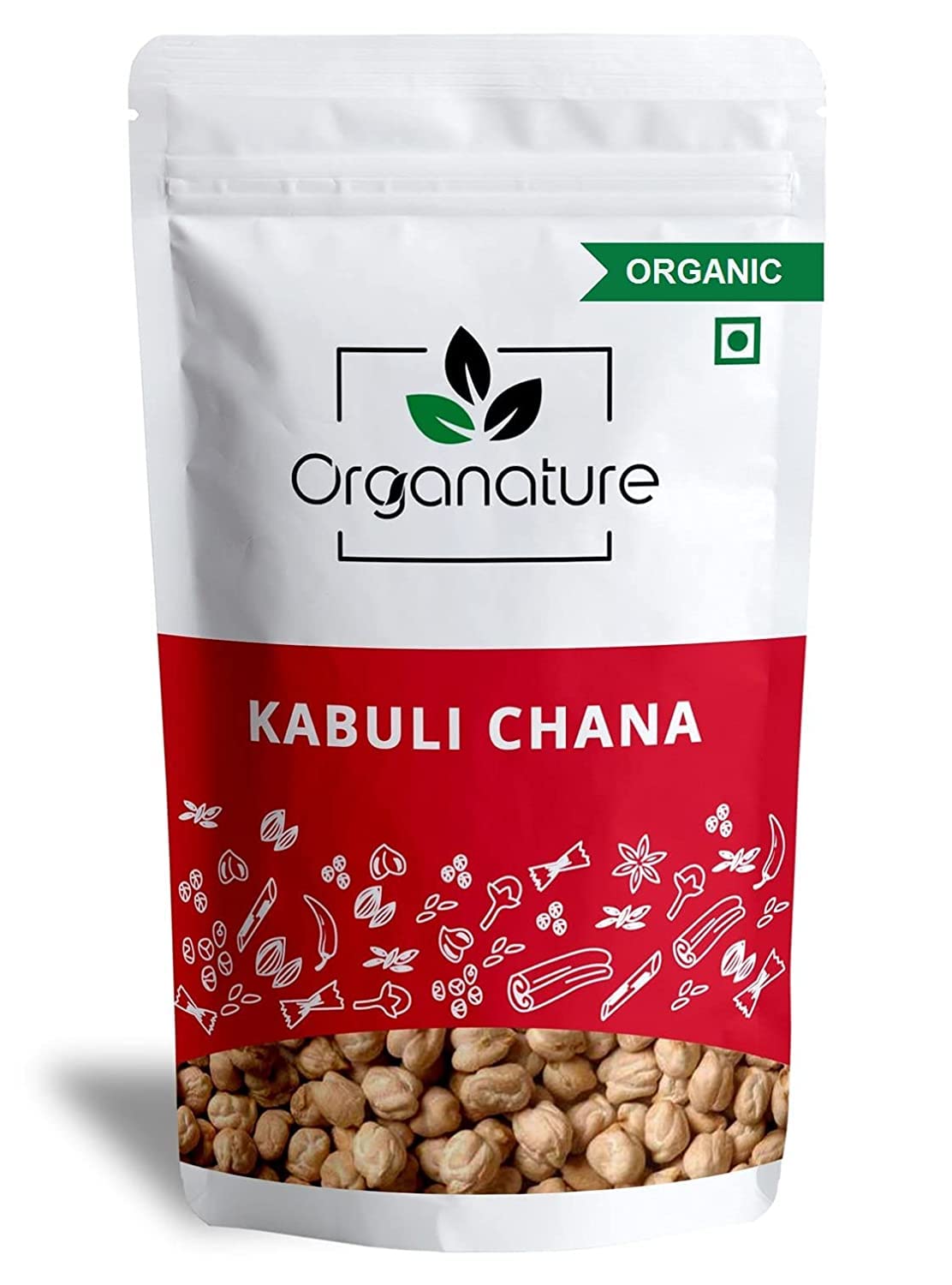 Organature Organic Premium Kabuli Chana USDA Certified/White Chana/Chole Chana/Chick Peas - Pack of (850 Grams) (B096KNSSQC) Amazon Price History, Amazon Price Tracker