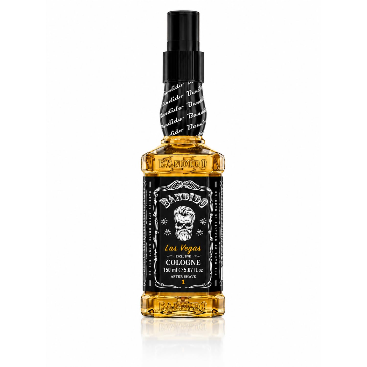 Bandido Eau de Cologne męska woda zapachowa po goleniu woda do golenia dla mężczyzn, odświeża, chłodzi, długotrwały zapach, zapobiega oparzeniom po goleniu i pielęgnacji po goleniu (Las Vegas 150 ml)