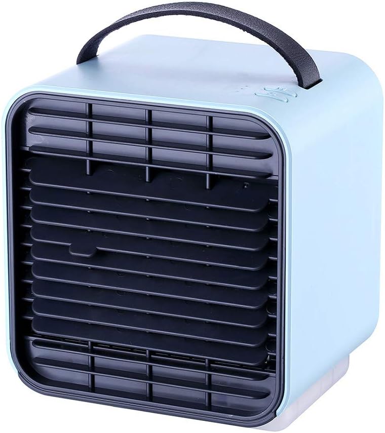 Portable AC - 2020 Rechargeable Water Cooled Air Conditioner Mini Personal Air Conditioning Units USB 3 Speeds Cooling Cooler, Humidifier Purifier for Dormitory Office -10-15 Days Arrival (Blue)