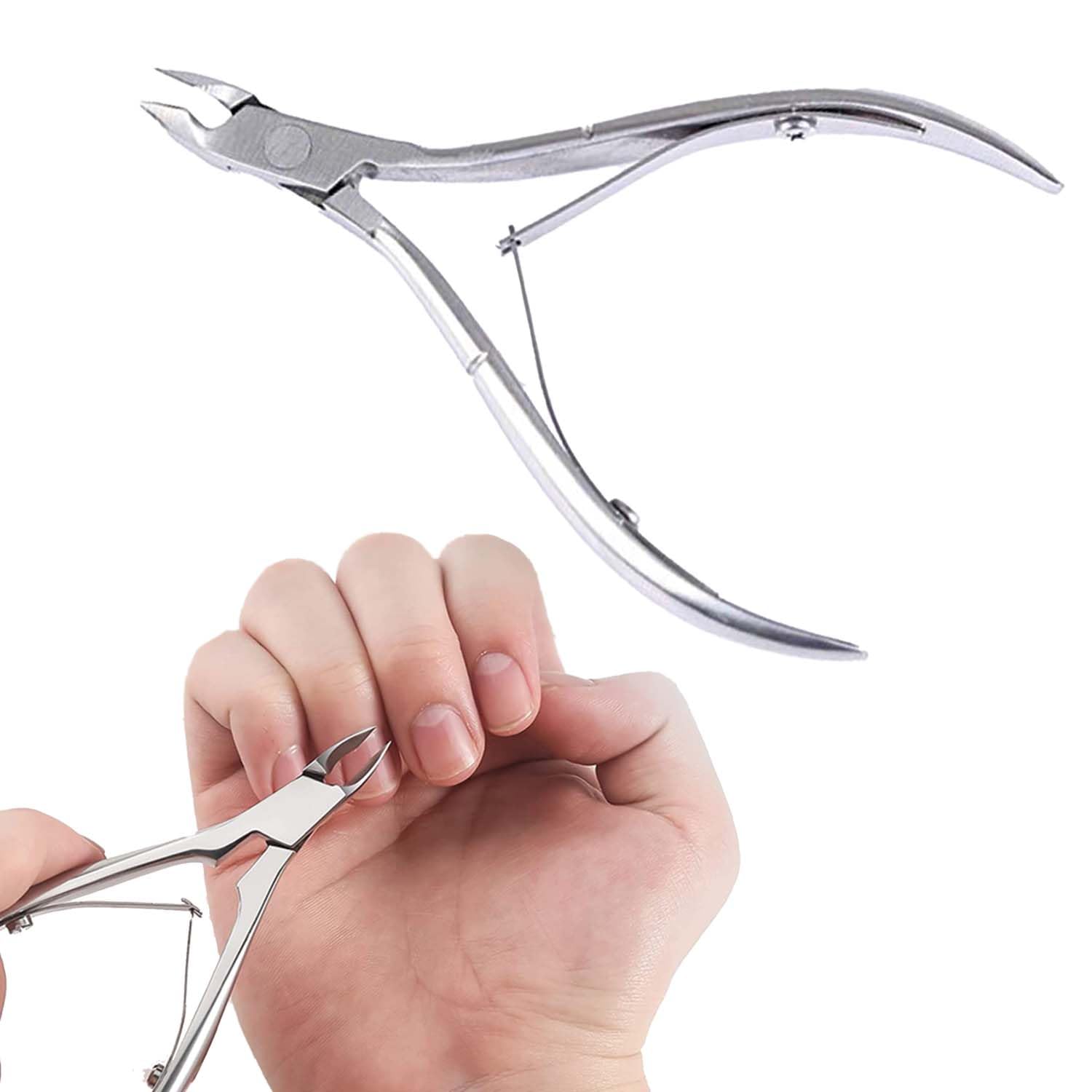 TEMPERIA (1pc) Nail Cuticle Cutter and Pusher - Dead Skin Remover fork, Nail Cleaner for Women & Men - Cuticle Nipper for Pedicure & Manicure - Cuticle Nails Trimmer (HP008)-picture-28