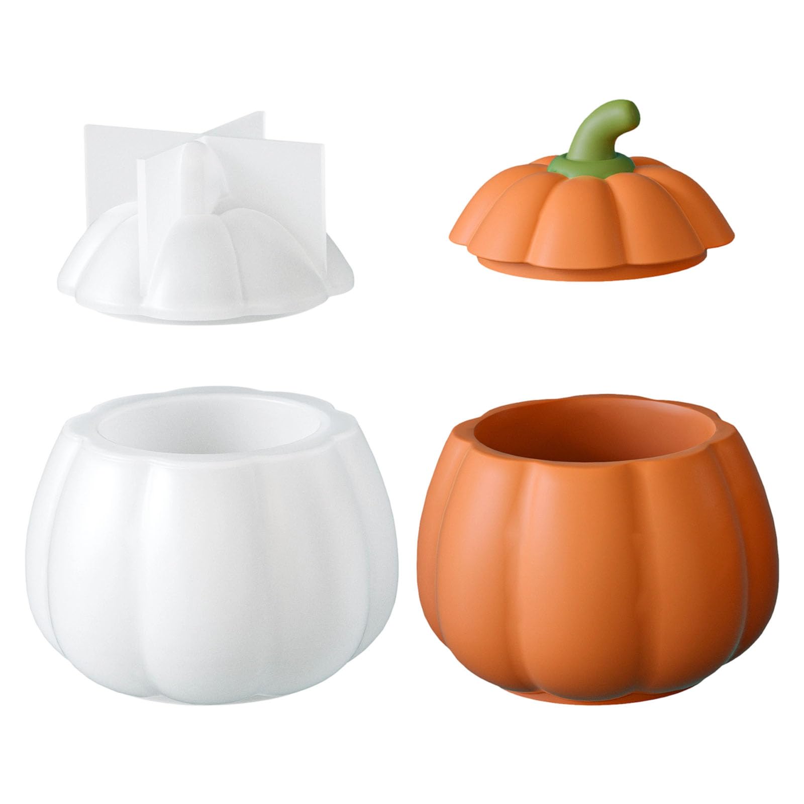 JSGHGDF Multipurpose Silicone for Pumpkin Jars Soaps and Chocolates Vegetable Storage Jar