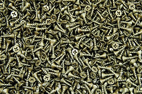 (3500) Phillips Flat Head 6 x 1/2 Wood Particle Board Screw Plain #6 Unplated