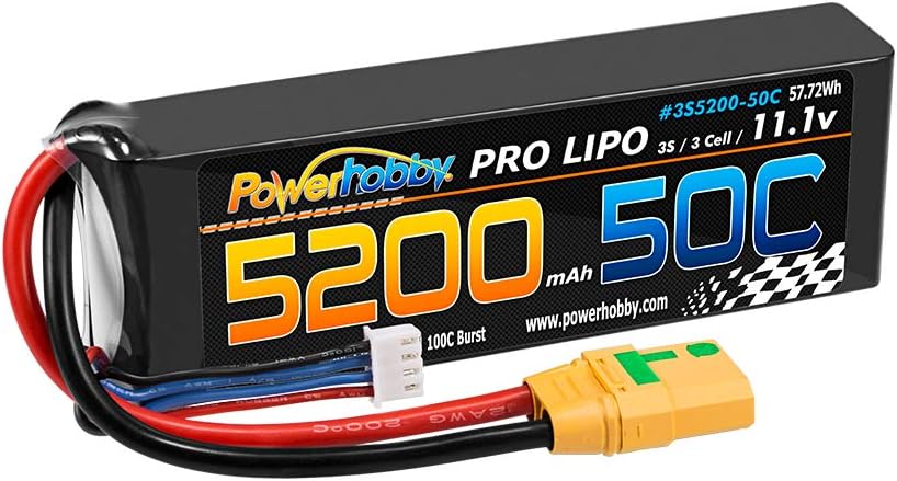 Flash Sale Hobbypower Powerhobby 3S / 3-Cell 11.1V 5200mah 50c Lipo Battery W XT90 Plug / Connector ( 2 Pack ) (XT90) Flash Deals - 40% OFF Hobbypower Powerhobby 3S / 3-Cell 11.1V 5200mah 50c Lipo Battery W XT90 Plug / Connector ( 2 Pack ) (XT90)
