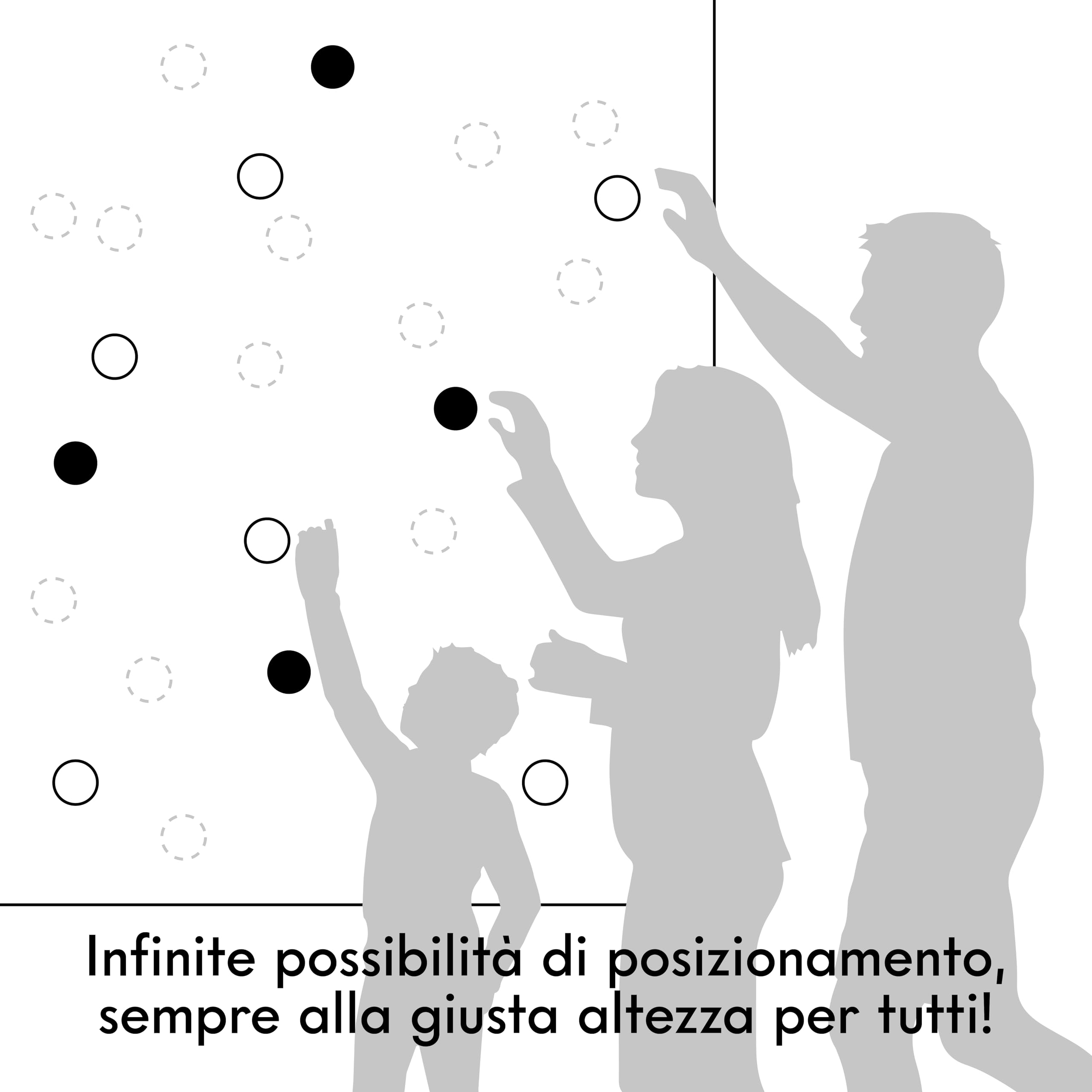 KalaMitica - Set 2 Appendi Cappotto e Appendi Borse Magnetici Piccoli, con Magnete permanente al Neodimio, Antiscivolo e Antigraffio - Bianco Laccato/Nero Laccato