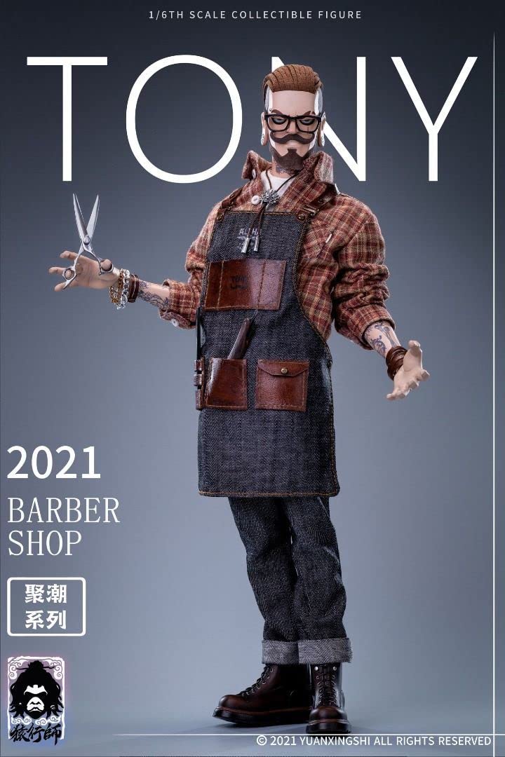 Amazon.co.jp: jc001 Barber Tony 理容師 トニー 1/6 フィギュア 検