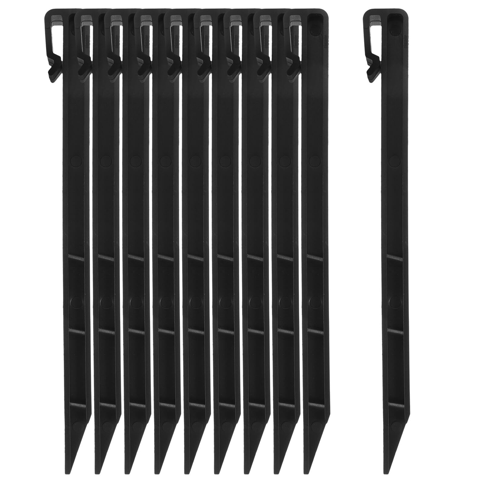 Estacas de plástico SOIMISS de 20 piezas con punta afilada para césped artificial