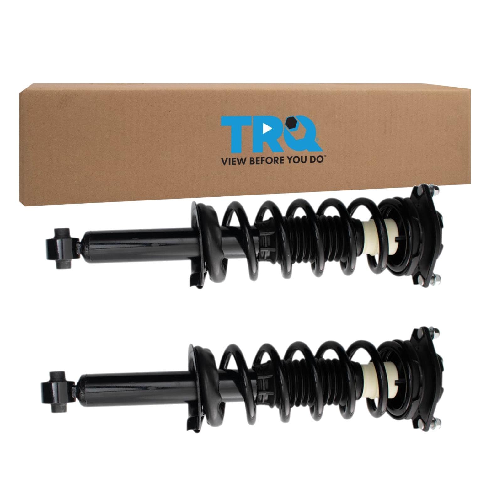TRQ Rear Shock &amp; Spring Assembly Set Compatible with 2014-2016 Subaru Forester